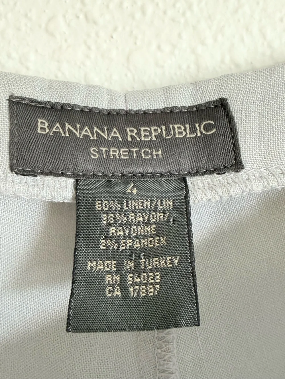 Vintage Banana Republic Linen Blend Wide Leg Pants Y2K Minimalist Chic